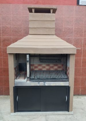 Parrilla de 1.45 m reforzada c/fogón modelo liso