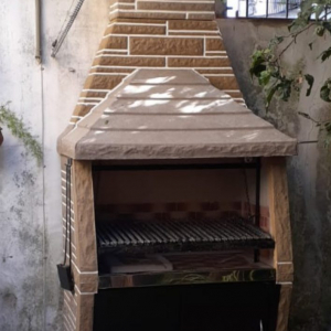 Parrilla de 1.25 mt piedra reforzada.